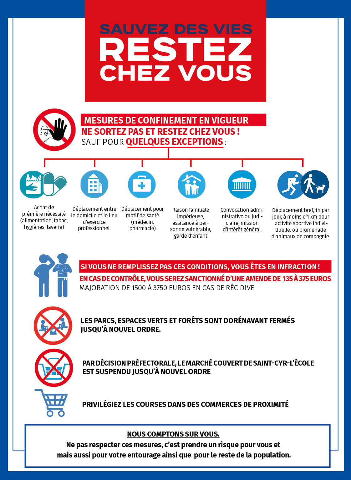 Où Suis-je Leçons Du Confinement à L'usage Des Terrestres #CONFINEMENT : rappel des règles nécessaire - Saint-Cyr-L'École, site