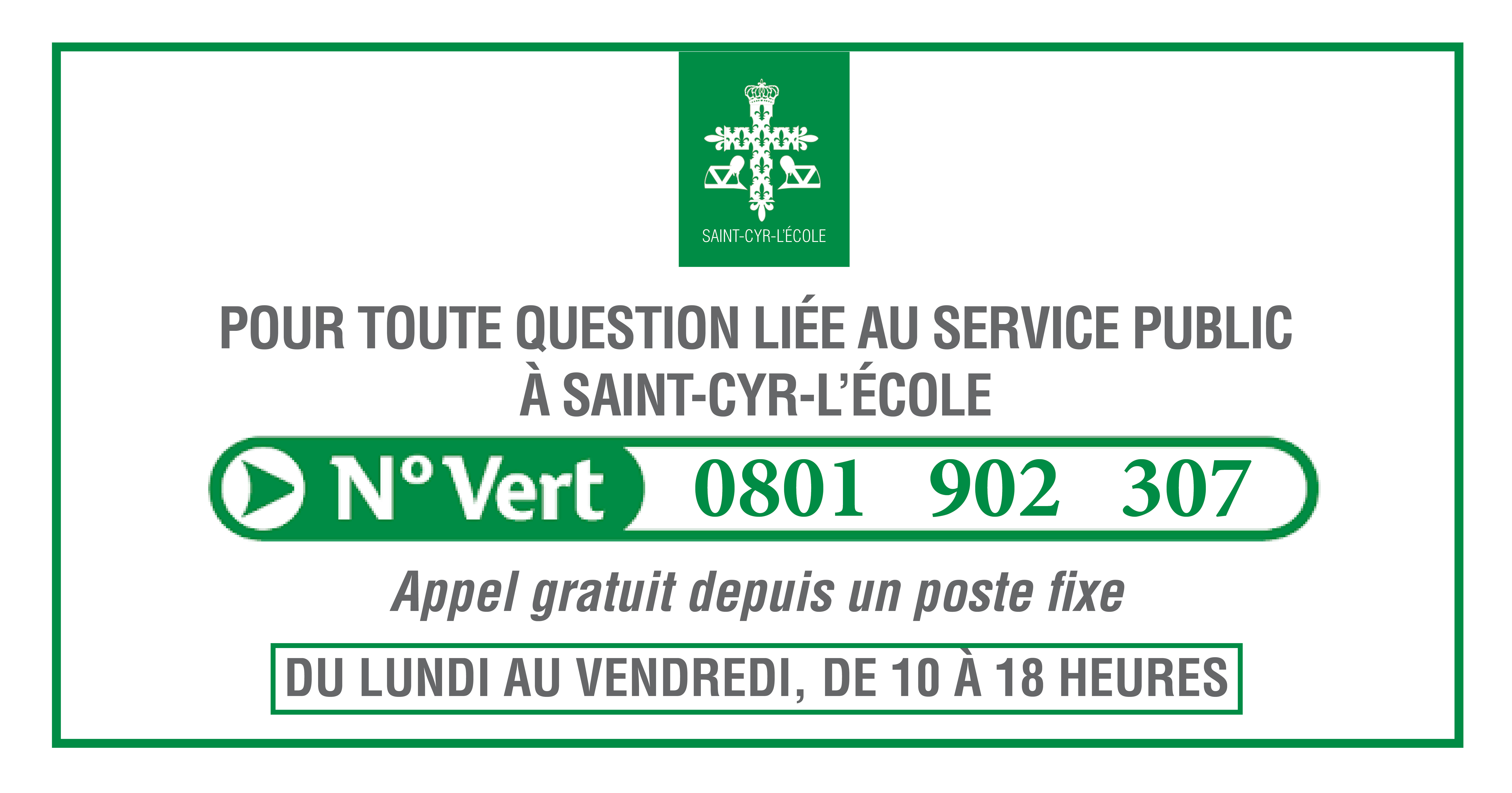 0801 902 307, le numéro vert du Service Public