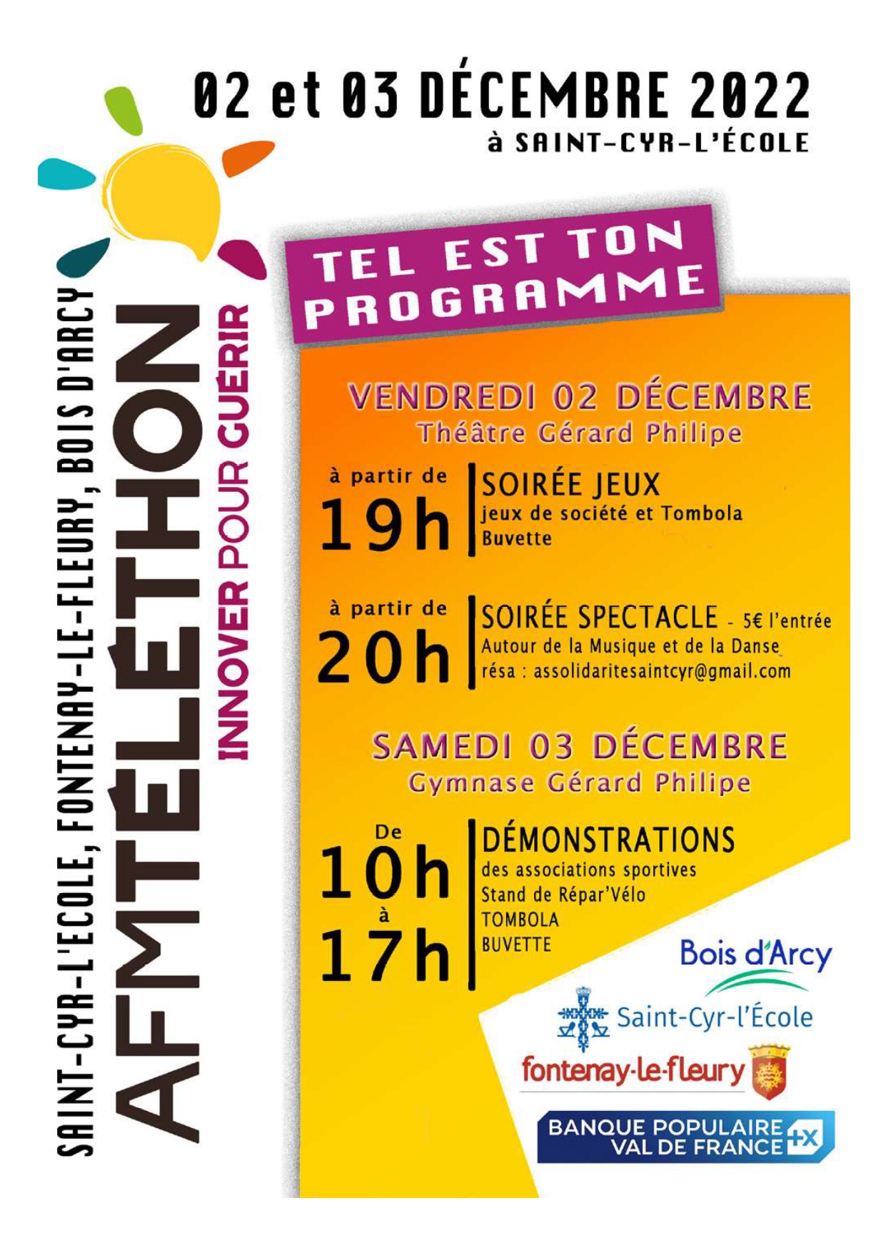 Téléthon 2022 : Trois villes solidaires