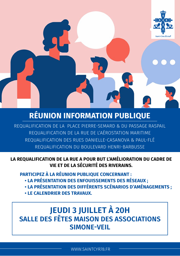 Réunion information publique – jeudi 03 juillet