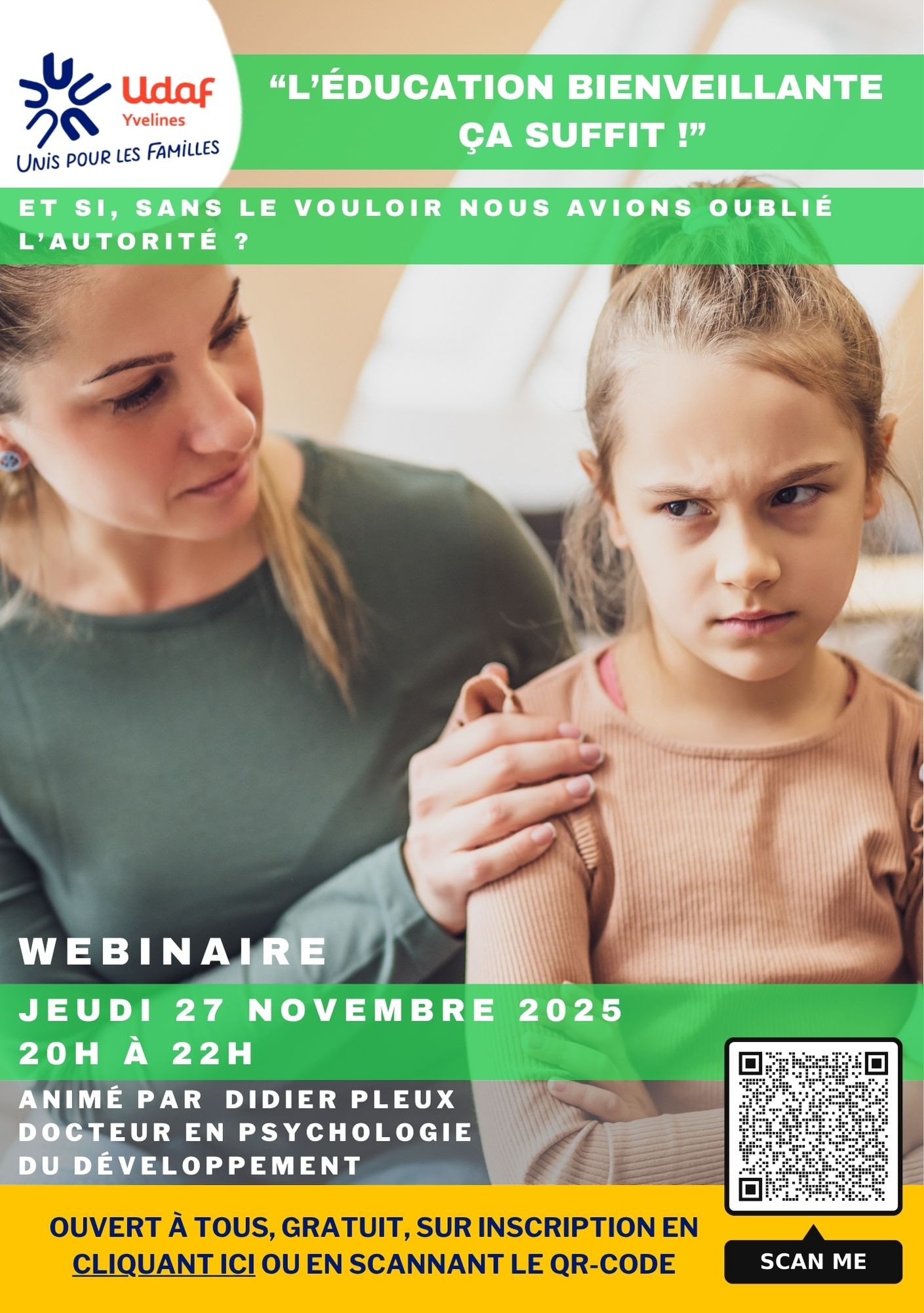 Webinaire : « L’éducation bienveillante, ça suffit ! »