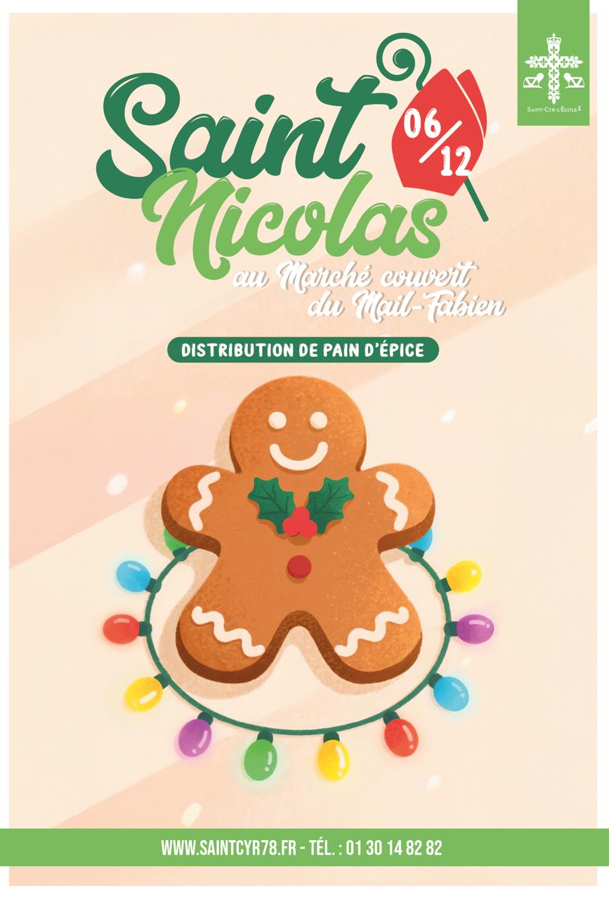 Saint Nicolas au marché couvert du Mail-Fabien