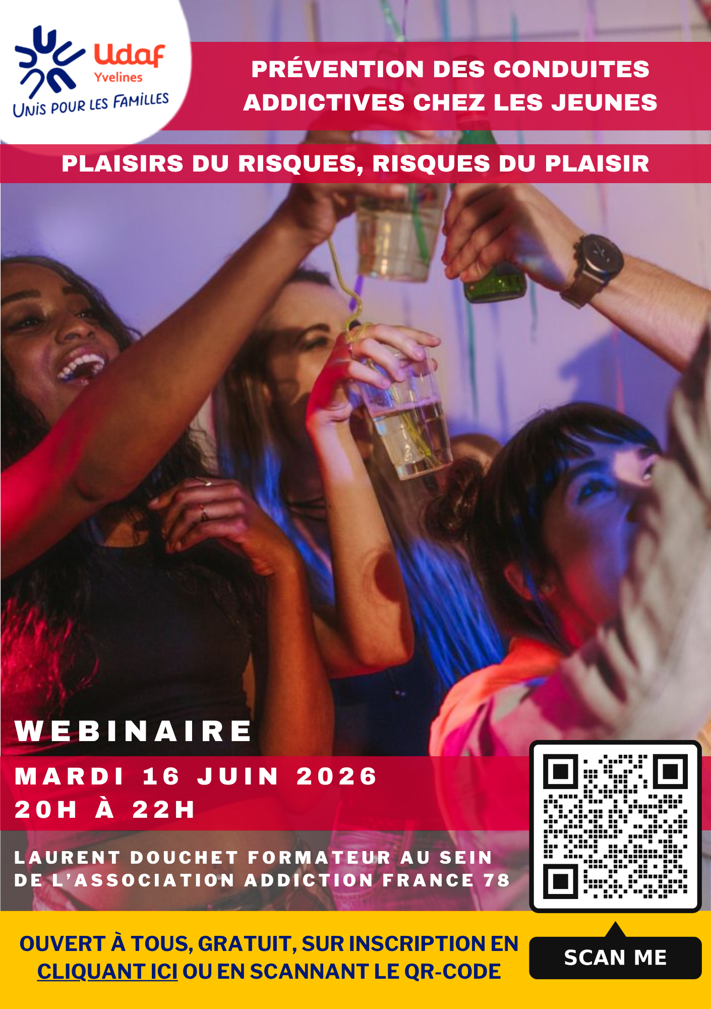 Webinaire « prévention des conduites addictives chez les jeunes : plaisirs du risque, risques du plaisir »